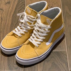 Vans Sk8-Hi Ochre & White Skate Shoes